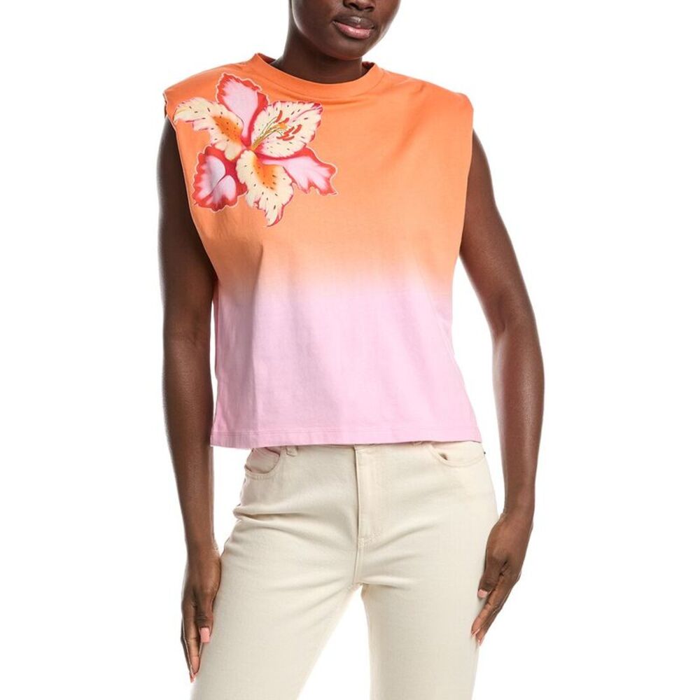 Maje Womens  Muscle T-Shirt, Orange